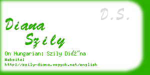 diana szily business card